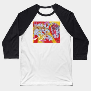 Graffiti "REEK" and Hell Spraycan Baseball T-Shirt